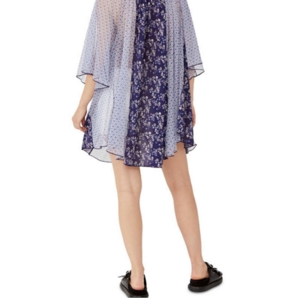 Free People NWT size small p retail $128.  Indigo combo. - Picture 3 of 9